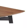 Contemporary dining table and vintage MAEL in wood and metal (200cmX90cmX77, 5cm) (black walnut) - image 30536