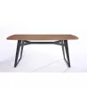 Contemporary dining table and vintage MAEL in wood and metal (200cmX90cmX77, 5cm) (black walnut) - image 30537