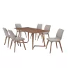 Table à manger design LOANE en bois (180cmX90cmX76cm) (noyer) - image 30548