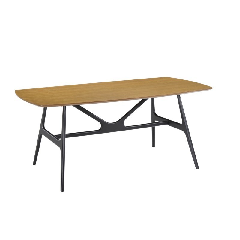 Dining table design KATELL (180cmX90cmX75, 5cm) wooden (oak) - image 30553