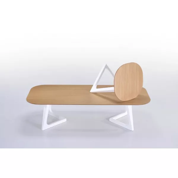 Coffee table design and Scandinavian LUG in wood (oak, natural) - image 30611