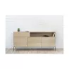 Buffet 3 doors, 1 drawer, 1 niche design BRIEG in 100% solid oak (natural raw oak) - image 36034