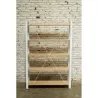 Shelf design NUCE bookcase solid oak (natural oak) - image 36049