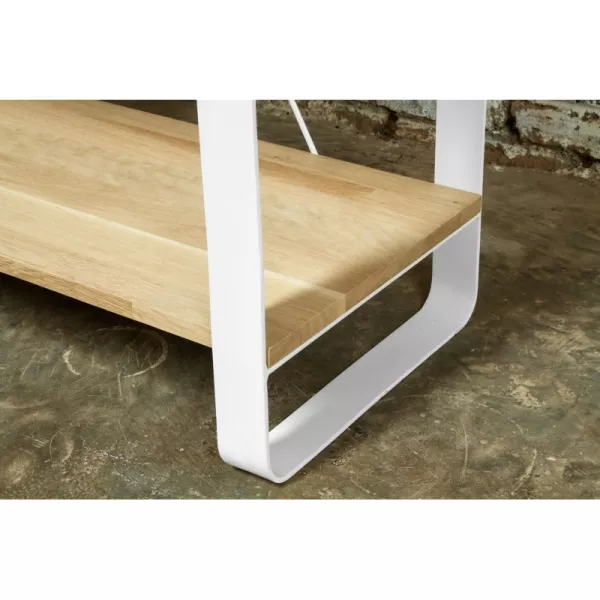 Shelf design NUCE bookcase solid oak (natural oak) - image 36050