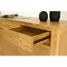 Buffet contemporary row 4 doors 4 drawers ANATOLY (natural) massive teak to associate with Comfortable Sideboard Sideboard Stora