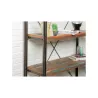 Industrial library 160 cm NOAH massive teak recycled and metal shelf - image 36252