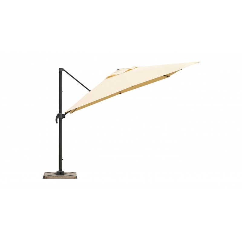 Parasol déporté carré avec ventilation 2,5 m x 2,5 m NIKA (beige) - image 36516