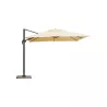 Parasol deported square with ventilation 2.5 m x 2.5 m NIKA (beige) - image 36517