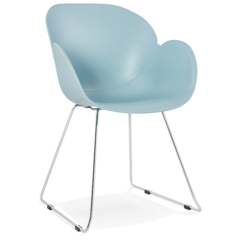 Design chair foot tapered ADELE polypropylene (sky blue) - image 36781