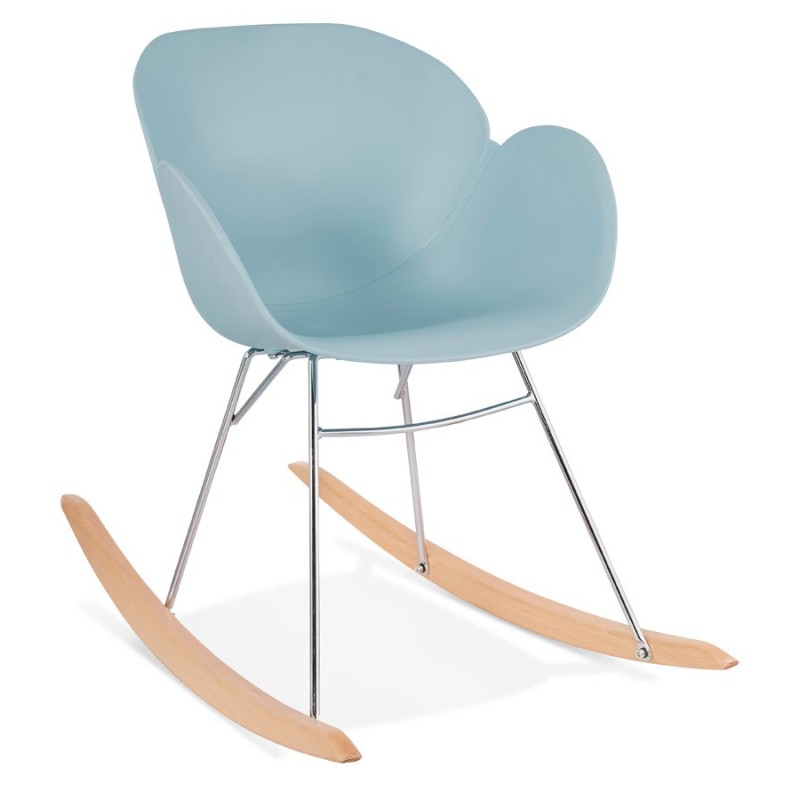 Rocking design EDEN (sky blue) polypropylene Chair - image 36920