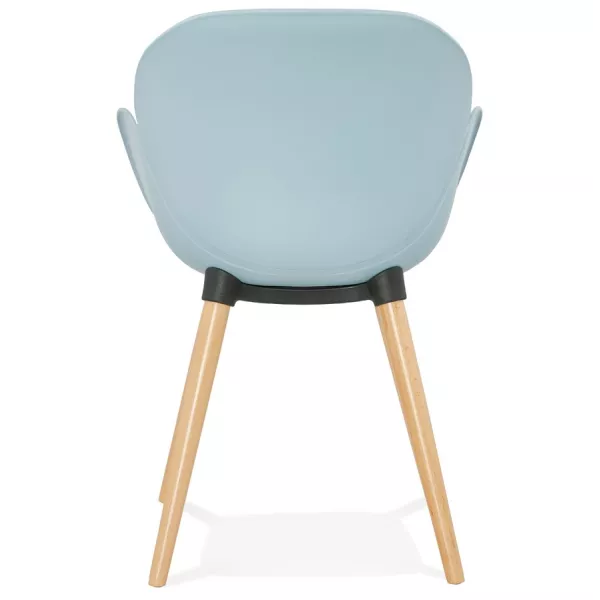 Design chair style Scandinavian LENA polypropylene (sky blue) - image 36950