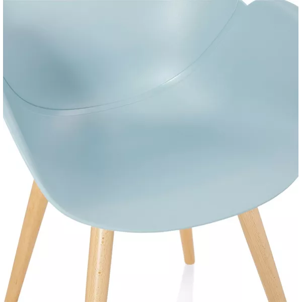 Design chair style Scandinavian LENA polypropylene (sky blue) - image 36951