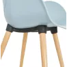 Design chair style Scandinavian LENA polypropylene (sky blue) - image 36954