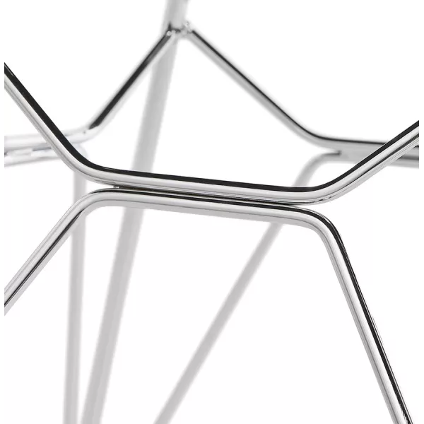 Design chair industrial style TOM polypropylene foot chromed metal (light gray) - image 36968