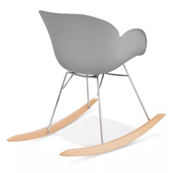 Rocking design EDEN (light gray) polypropylene Chair - image 36974