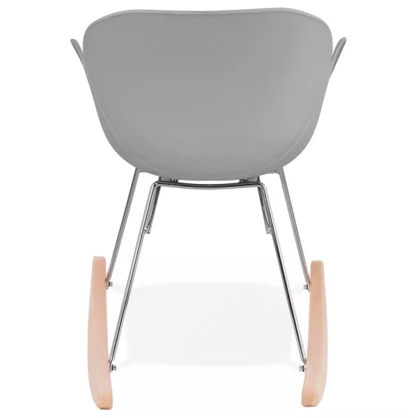 Rocking design EDEN (light gray) polypropylene Chair - image 36975