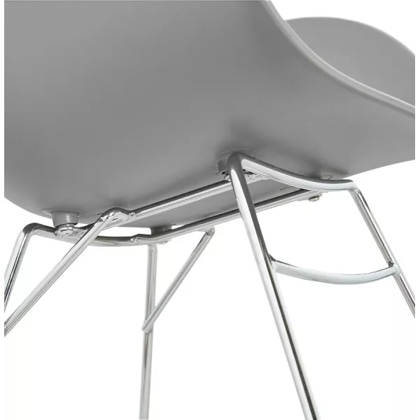 Rocking design EDEN (light gray) polypropylene Chair - image 36978