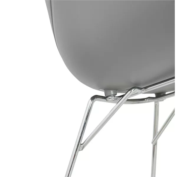 Rocking design EDEN (light gray) polypropylene Chair - image 36979