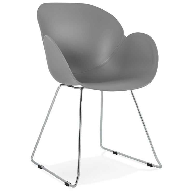 Design chair foot tapered ADELE polypropylene (light gray) - image 36984