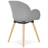 Design chair style Scandinavian LENA polypropylene (light gray) - image 37000