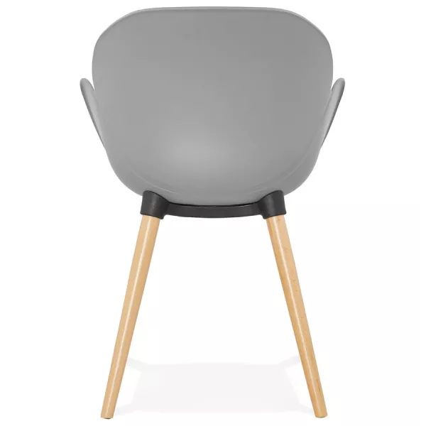 Design chair style Scandinavian LENA polypropylene (light gray) - image 37001