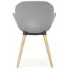 Design chair style Scandinavian LENA polypropylene (light gray) - image 37001