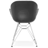 Design chair industrial style TOM polypropylene foot chromed metal (black) - image 37040