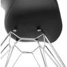 Design chair industrial style TOM polypropylene foot chromed metal (black) - image 37044