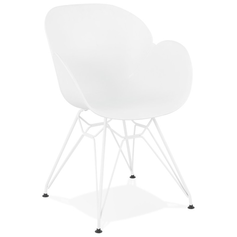 Design chair and moderne TOM polypropylene foot (white) white metal - image 37099