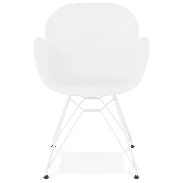 Design chair and moderne TOM polypropylene foot (white) white metal - image 37100