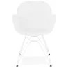 Design chair and moderne TOM polypropylene foot (white) white metal - image 37100