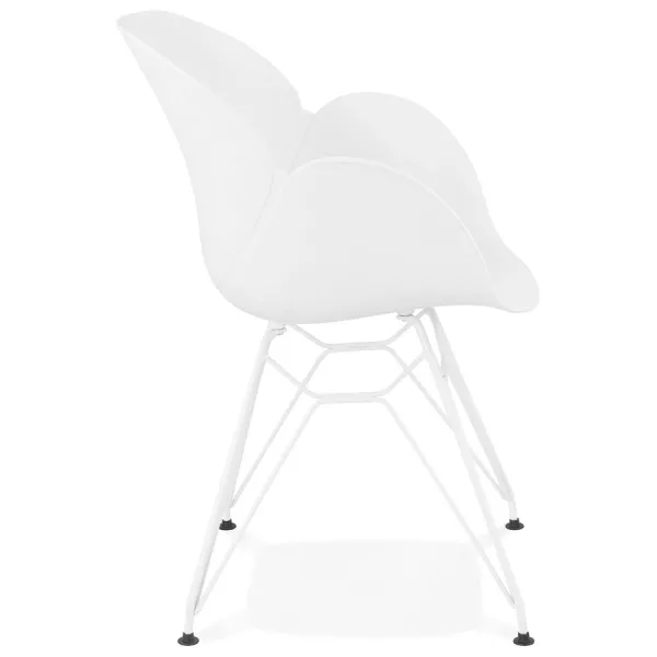 Design chair and moderne TOM polypropylene foot (white) white metal - image 37101