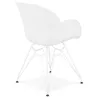 Design chair and moderne TOM polypropylene foot (white) white metal - image 37102