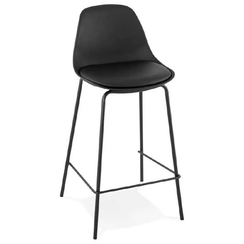 Bar bar halfway up industrial OCEANE MINI (black) chair stool - image 37382