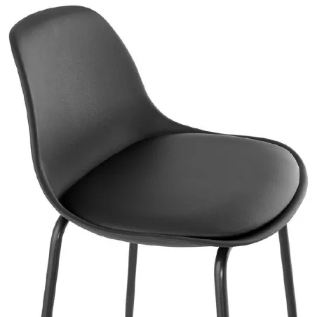 Bar bar halfway up industrial OCEANE MINI (black) chair stool - image 37387