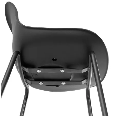 Bar bar halfway up industrial OCEANE MINI (black) chair stool - image 37392