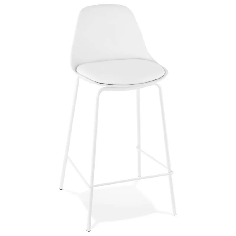 Bar bar halfway up industrial OCEANE MINI (white) chair stool - image 37395