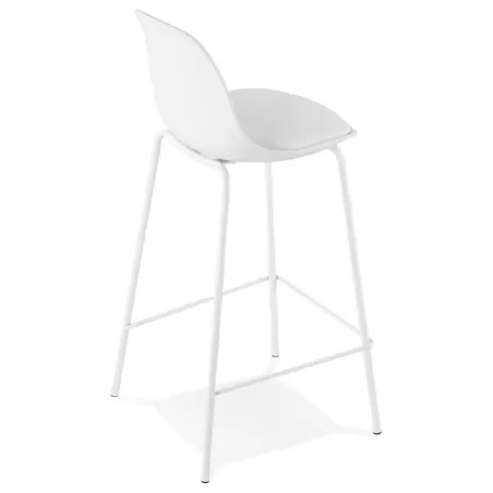 Bar bar halfway up industrial OCEANE MINI (white) chair stool - image 37398