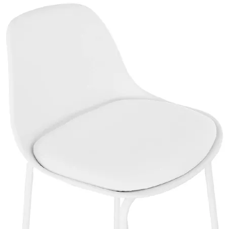 Bar bar halfway up industrial OCEANE MINI (white) chair stool - image 37400