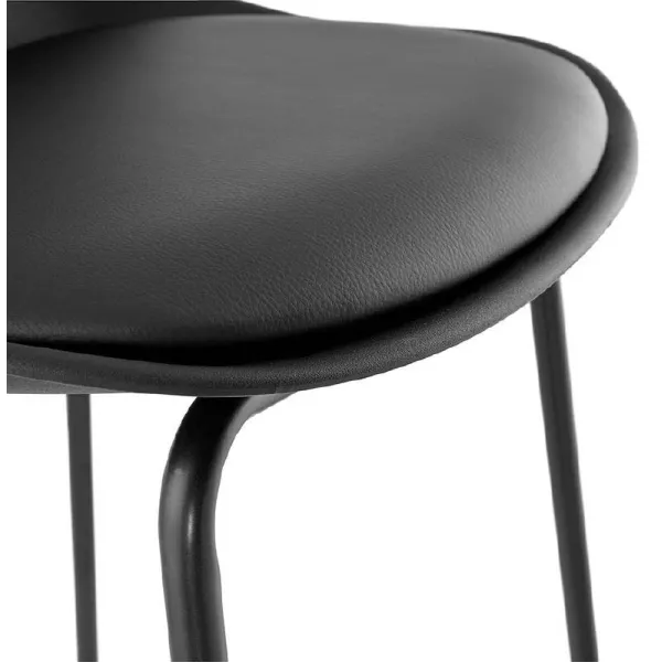 Tabouret de bar chaise de bar industriel OCEANE (noir) à associer à Tabourets En Bois Massif De Haute Qualité