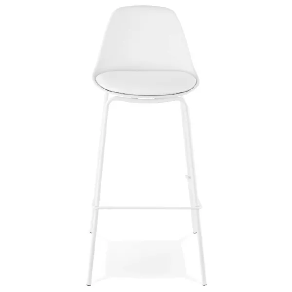 Tabouret de bar chaise de bar industriel OCEANE (blanc) - image 37421