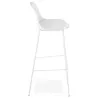 Tabouret de bar chaise de bar industriel OCEANE (blanc) - image 37422