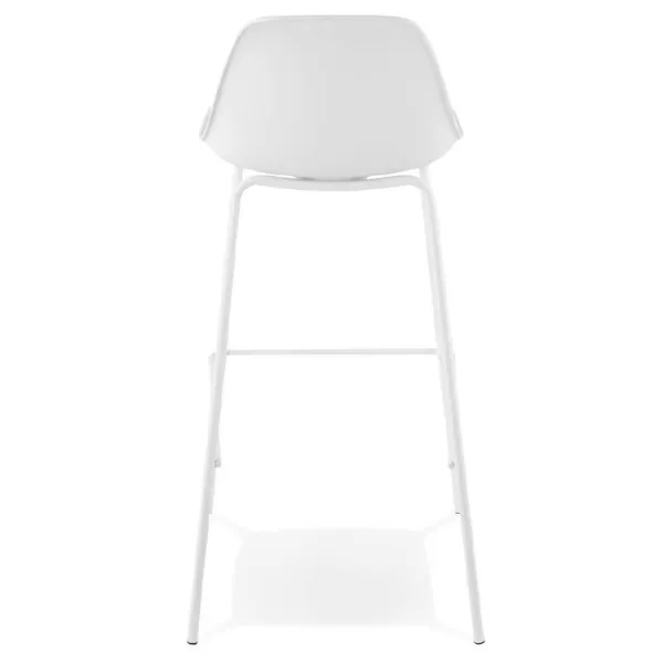 Tabouret de bar chaise de bar industriel OCEANE (blanc) - image 37424