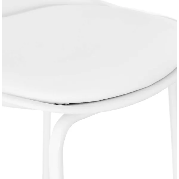 Tabouret de bar chaise de bar industriel OCEANE (blanc) - image 37426