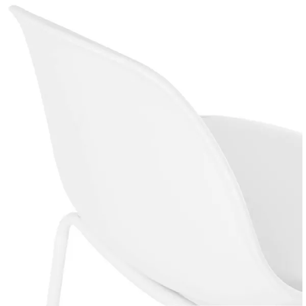 Tabouret de bar chaise de bar industriel OCEANE (blanc) - image 37427