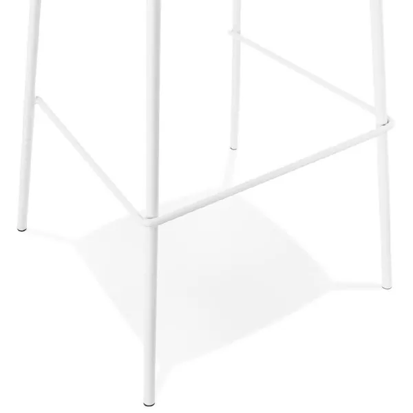 Tabouret de bar chaise de bar industriel OCEANE (blanc) - image 37428