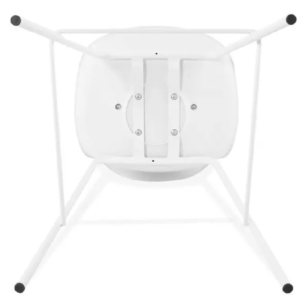 Tabouret de bar chaise de bar industriel OCEANE (blanc) - image 37430