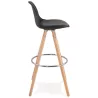 Barstool design Scandinavian OCTAVE (black) - image 37458