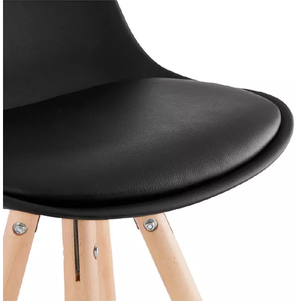 Barstool design Scandinavian OCTAVE (black) - image 37463