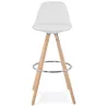 OCTAVE Scandinavian design bar stool (white) - image 37471